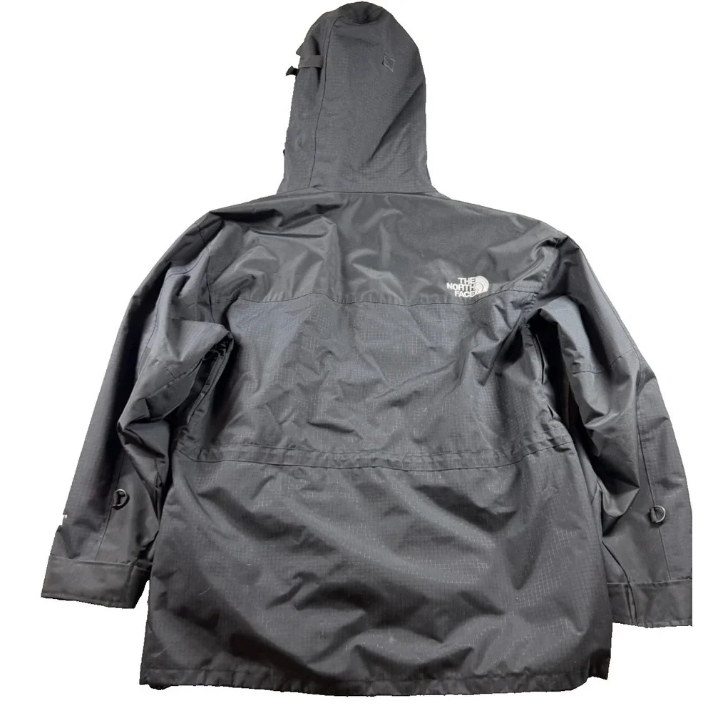 Vtg The North Face Gore-Tex Mountain Jacket Mens XL Black Hooded Shell